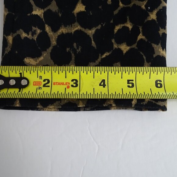 Old Navy Harper Mid-Rise Brown Leopard Print Pants Women Size 2P Cotton Blend - Picture 12 of 12